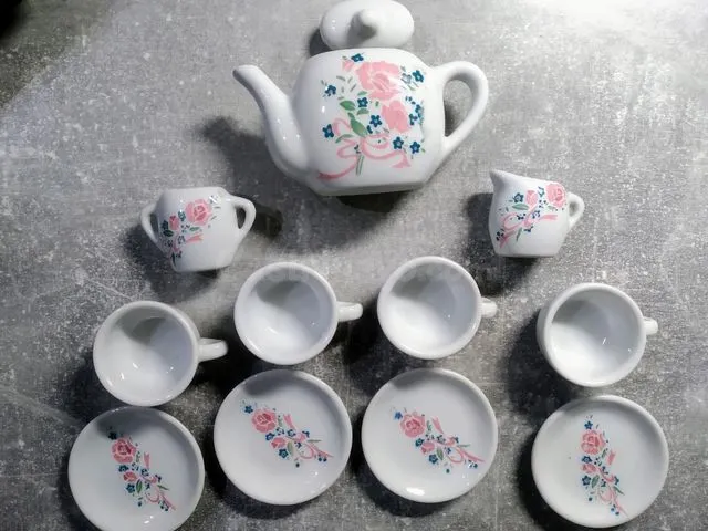 Juego de té Porcelana miniatura - foto 2