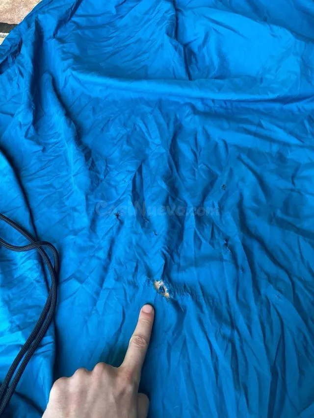 Hamaca Quechua de 4 m para camping – Azul/Naranja, Malgrat d - foto 5