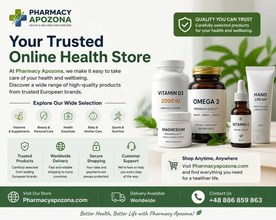 Pharmacy Apozona – Tu tienda online de confianza de salud y bienestar