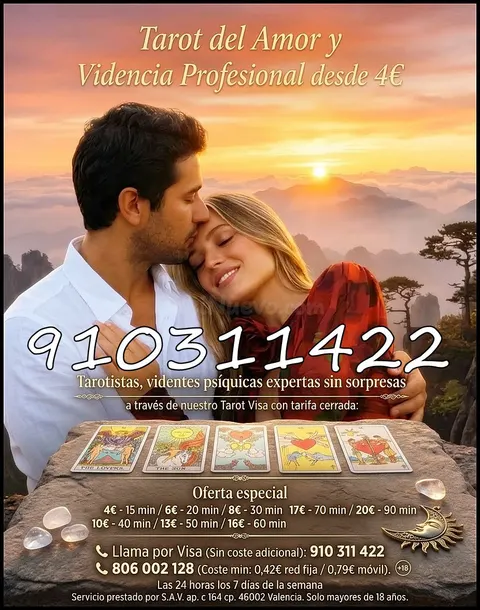 Videncia Profesional El camino hacia tu verdadero amor está escrito. ¿Quieres verlo?