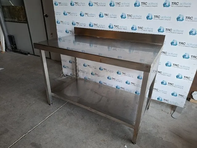 Mesa robusta acero inoxidable L'Aldea - Ideal taller o ofici - foto 3