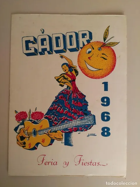 1968 PROGRAMA FERIA Y FIESTAS HONOR SANTISIMA VIRGEN DEL ROSARIO - GADOR (ALMERIA)