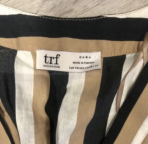 Blusa de Zara TRF con rayas