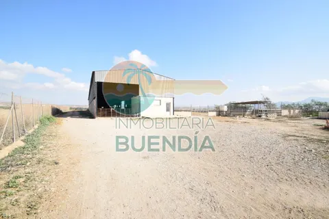 TERRENO PREPARADO PARA EL CULTIVO CON NAVE CORRAL MUY AMPLIA.