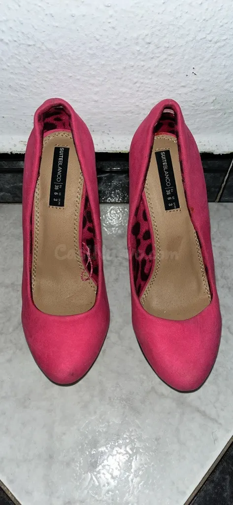 Tacones Fucsia Ante Plataforma ¡Estilo! - foto 3