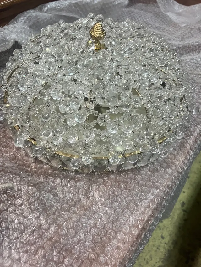 Plafón Techo Cristal Vintage Brillo - foto 5