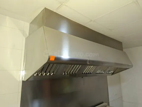 Campana extractora acero inoxidable cocina profesional L’Aldea