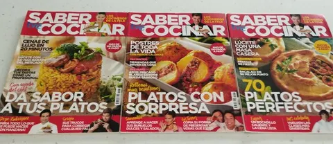 LOTE DE REVISTAS Y FICHAS DE COCINA (20 NÚMEROS)