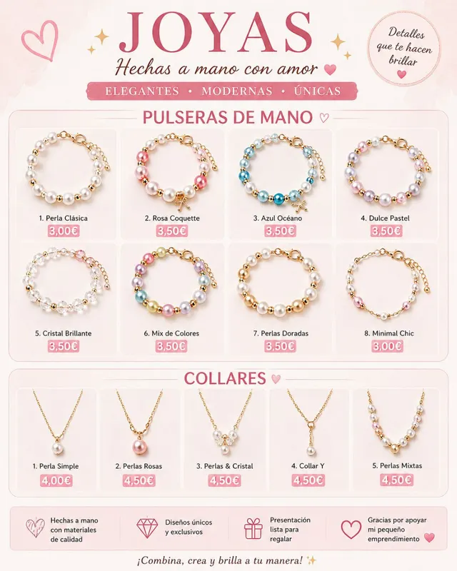 Joyas de mano: Collares y pulseras artesanales