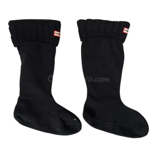 Hunter Calcetines Largos de Coletas Negro 39-42