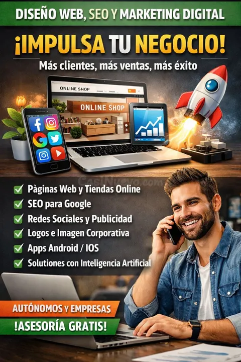 DISEÑO WEB, SEO Y MARKETING DIGITAL – CONSIGUE MÁS CLIENTES