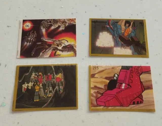 LOTE CROMOS TRANSFORMERS 1986, NUEVOS