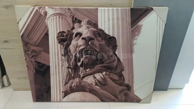 Cuadro Madrid león de las Cortes (exposición)