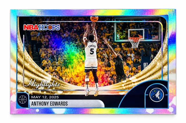 Tarjetas Anthony Edwards Topps NBA Hoops - Colección 2023