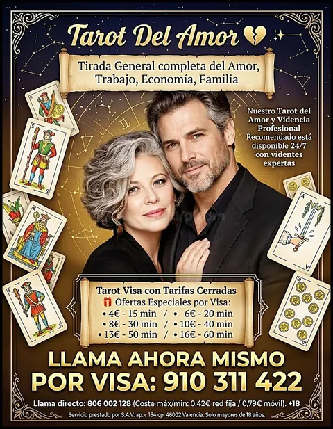 Tarot y Videncia Profesional 24/7 ¿Hay futuro entre vosotros? La videncia te da la clave.