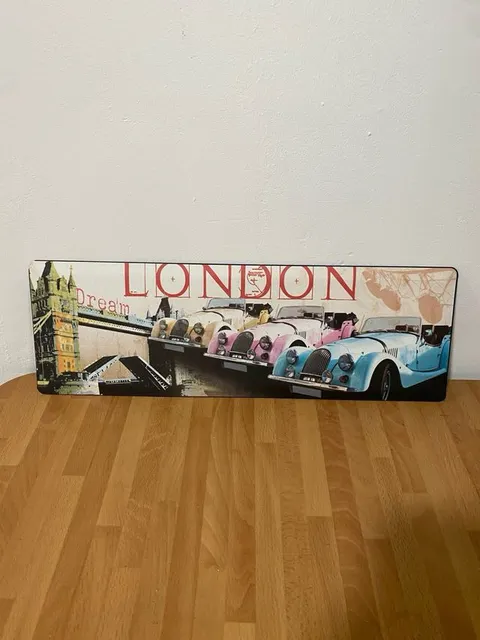 Cartel metálico estilo London – 50 cm – Malgrat de Mar