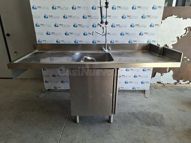 Fregadero acero inoxidable profesional con grifo incluido - L’Aldea