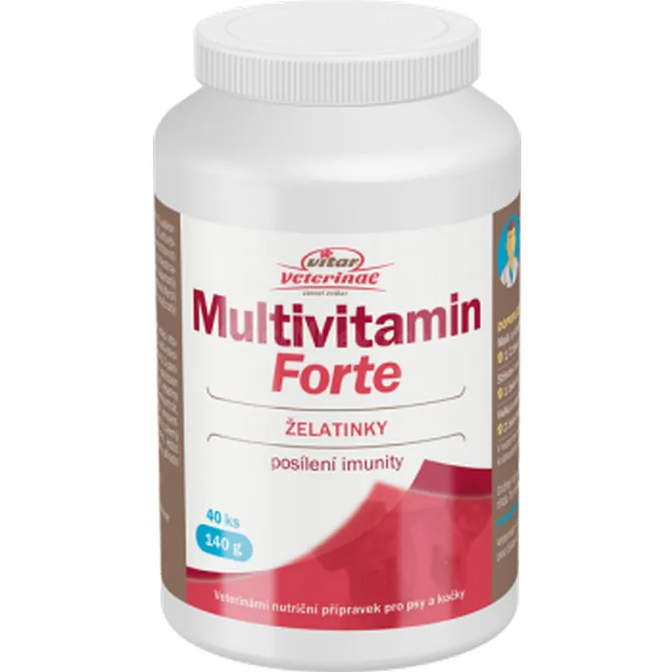 Vitar Veterinae Multivitamin Forte – 40 Cápsulas | Energía, Inmunidad y Vitalidad