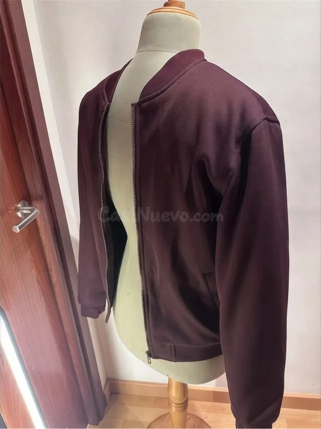 Chaqueta bomber burdeos talla M - foto 3