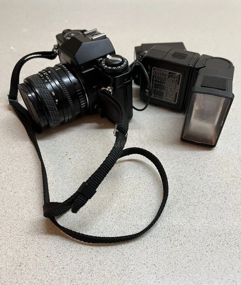 Nikon FM2 1982 negro cámara analógica