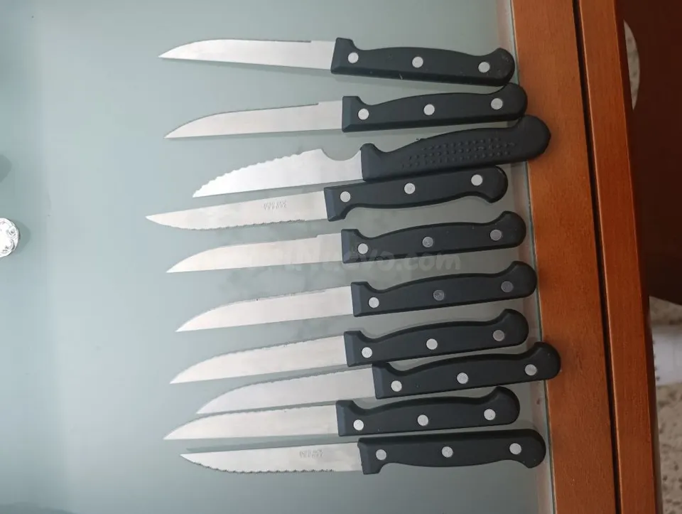 Set de 11 Cuchillos de Cocina y Mesa
