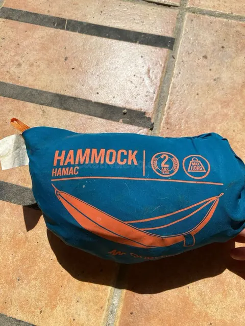 Hamaca Quechua de 4 m para camping – Azul/Naranja, Malgrat de Mar
