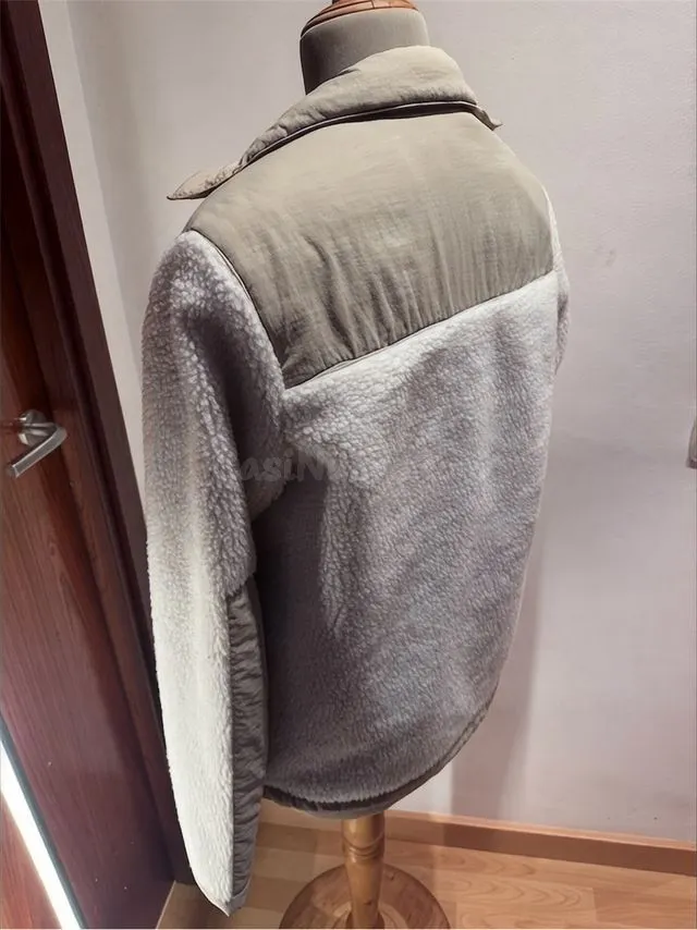 Chaqueta sherpa + nylon - foto 4