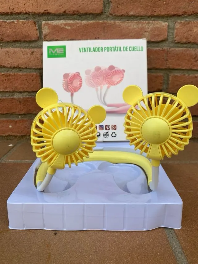 Ventilador portátil para cuello – Ligero y con luces LED – M