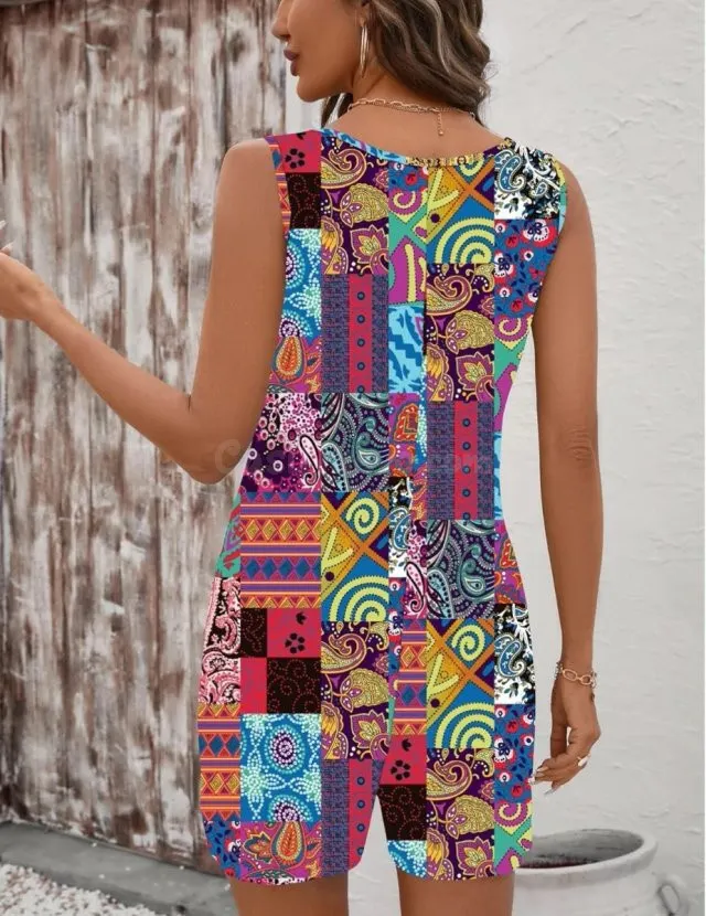 Monstrua floral geométrico mujer talla L - Castelserás - foto 3