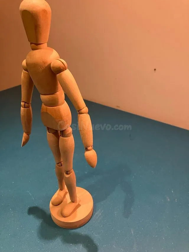 Maniquí de madera para bellas artes 32cm - foto 2