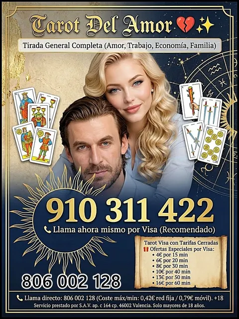 Tarot Amor y Videncia Profesional  Sal de dudas : Videncia real directa