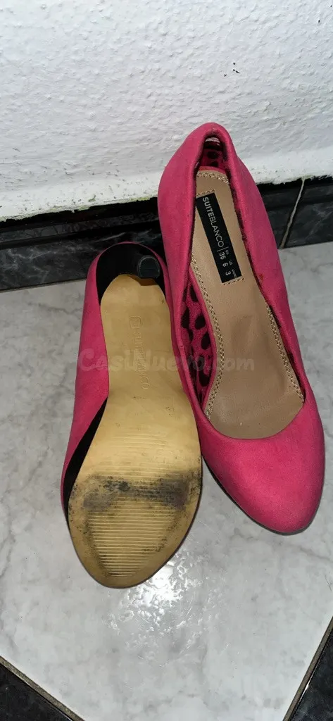 Tacones Fucsia Ante Plataforma ¡Estilo! - foto 5