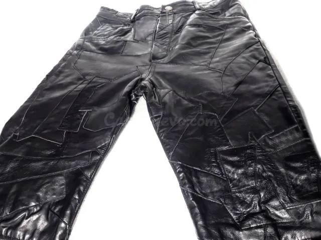 Pantalón de cuero ensamblado unisex: Made in Spain - 69 € - foto 3