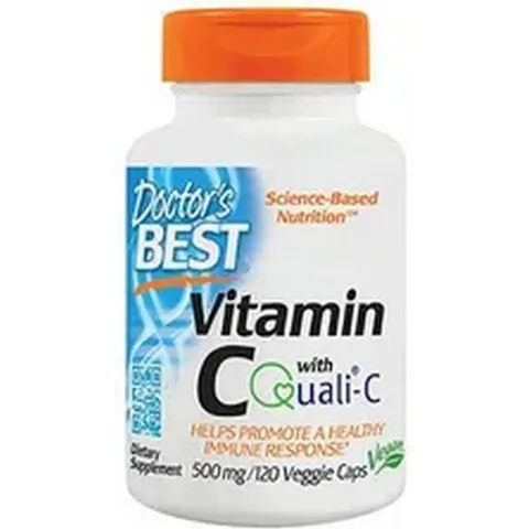 Doctor’s Best Vitamina C con Quali-C 500 mg – 120 Cápsulas | Inmunidad y Antioxidante