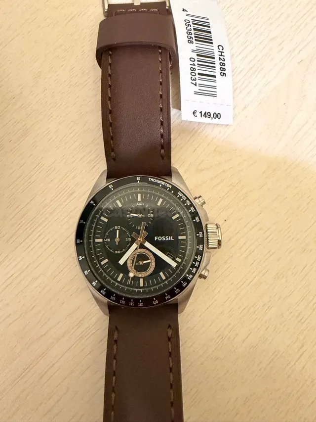 Elegante Reloj Fossil de Acero con Correa de Piel - foto 3