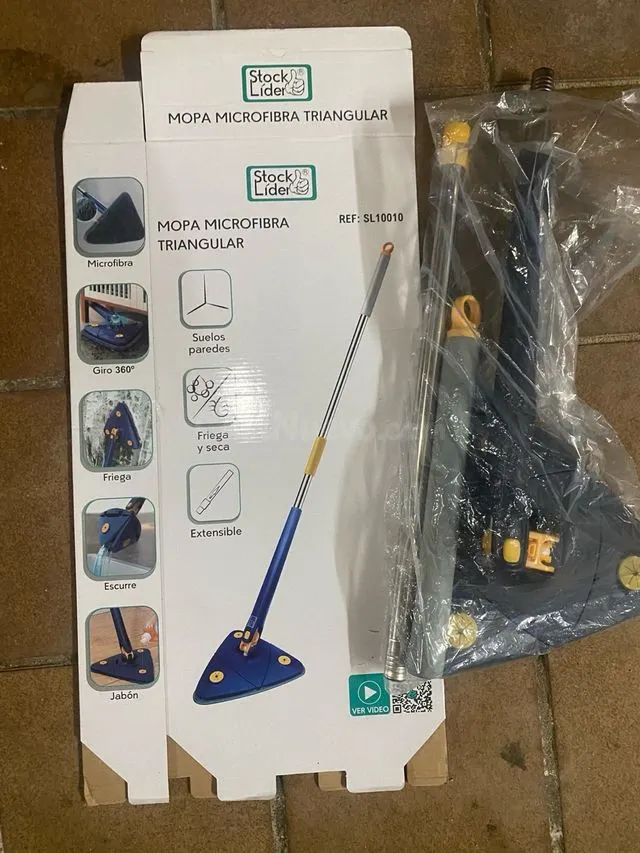 Mopa triangular de microfibra – ligera y ergonómica, Malgrat - foto 3