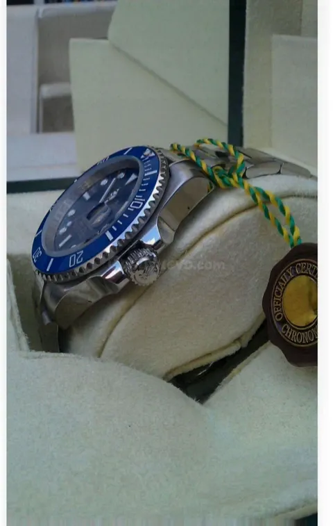 Rolex Submariner azul última edición automática, cerámica y zafiro