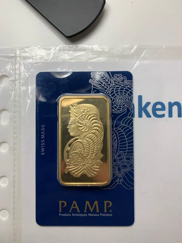 Lingote de oro PAMP Suisse 50g con certificado - foto 5