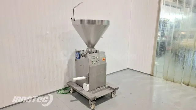 Embutidora industrial continua para tripa natural y sintétic