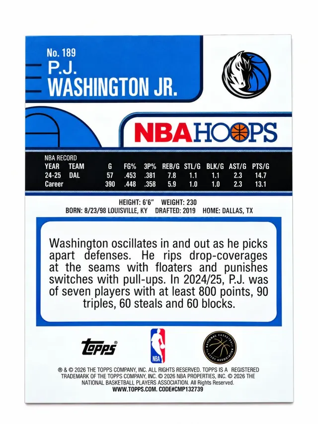 NBA Hoops P.J. Washington Jr 2024 - foto 2