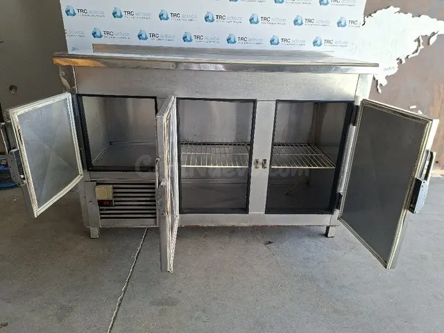 Nevera profesional baja 3 puertas acero inoxidable cocina Al - foto 5