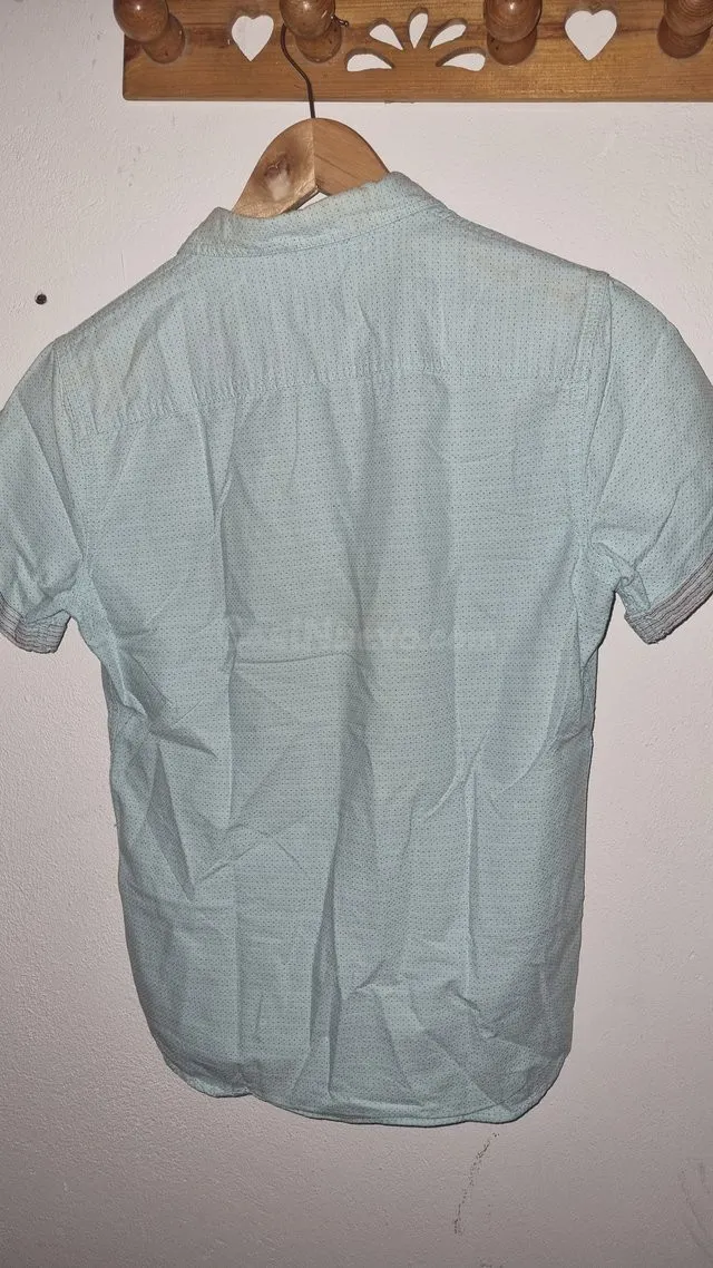 Camisa manga corta azul claro y blanco - Gijón - foto 5