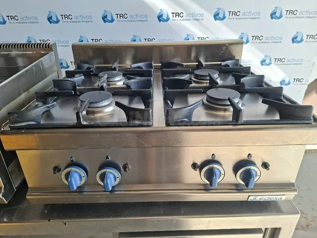 Cocina de gas profesional 4 quemadores EDESA SCG80 para host