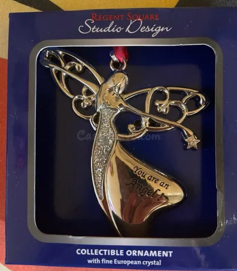 Ángel Decorativo Coleccionable con Cristales