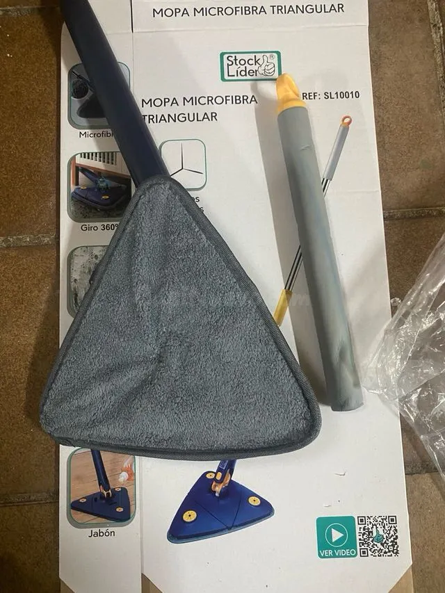 Mopa triangular de microfibra – ligera y ergonómica, Malgrat - foto 5