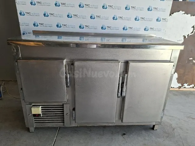 Nevera profesional baja 3 puertas acero inoxidable cocina Al