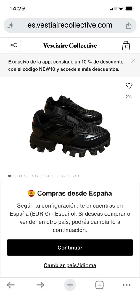 Zapatillas Prada Cloudbust Thunder Negras