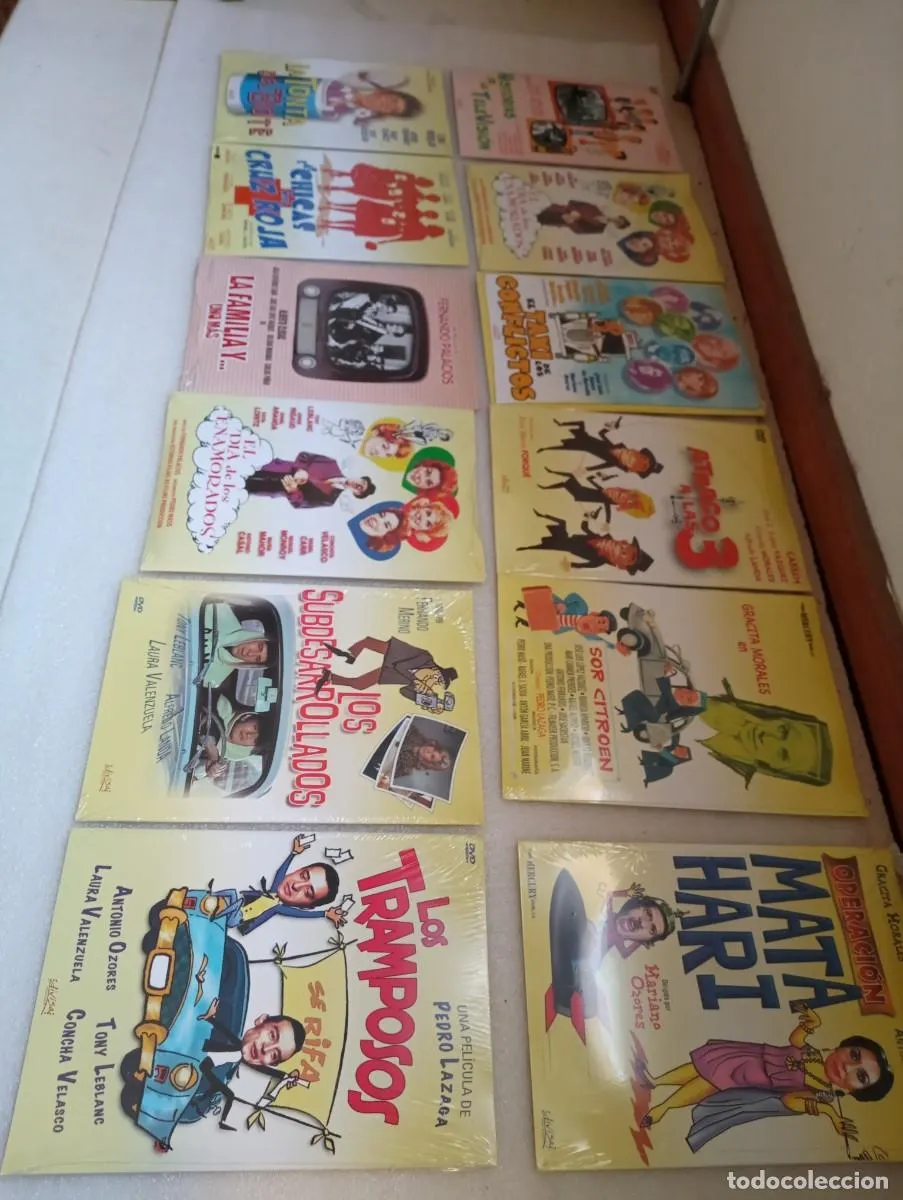 LOTE DE PELICULAS ESPAÑOLAS ANTIGUAS -PRECINTADAS - 12 TITULOS CLASICOS -
